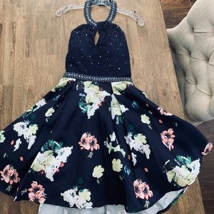 Floral homecoming dress